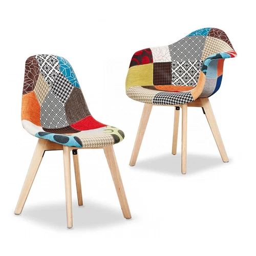 Fabia Dining Chair | Multi-Colour Patchwork Chairs